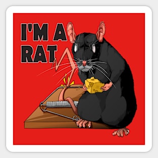 I'M A RAT Sticker